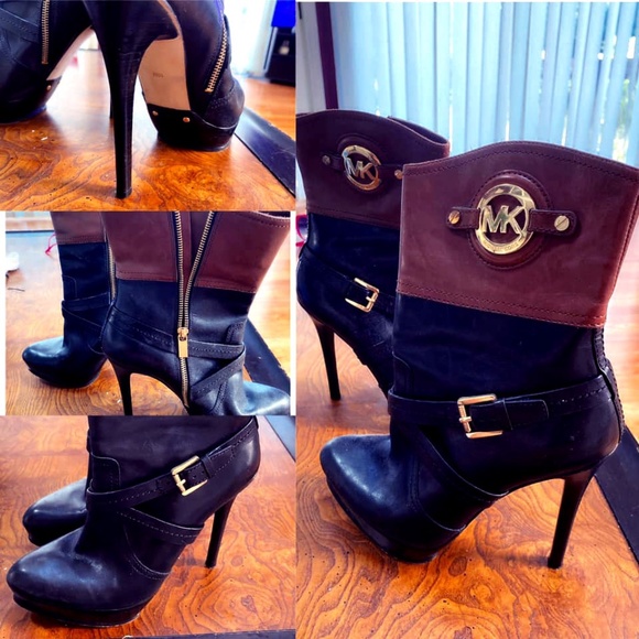Authentic Micheal Kors Low-cut Heeled Boot - Picture 1 of 1